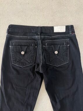 People's Liberation Black Star-Stitch Back Pocket Jeans